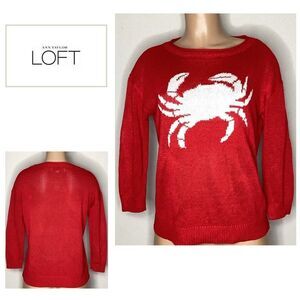 New. Ann Taylor LOFT crab sweater. Small.  Retails $69